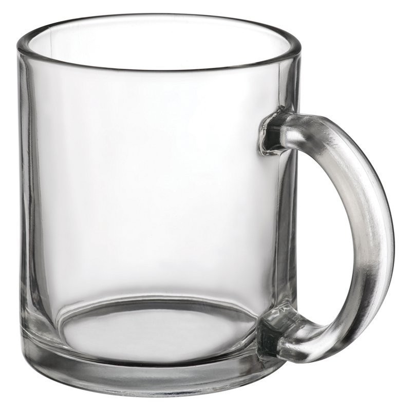 Cana de cafea sau ceai din sticlă 300 ml - 8333166, Transparenta