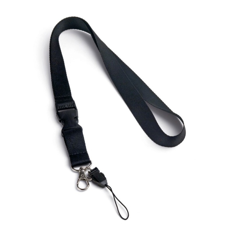 ANQUETIL. Lanyard cu separator 94401.03, Negru