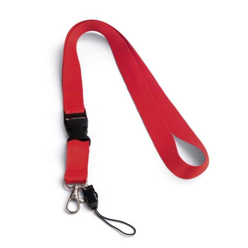 ANQUETIL. Lanyard cu separator 94401.05, Roșu