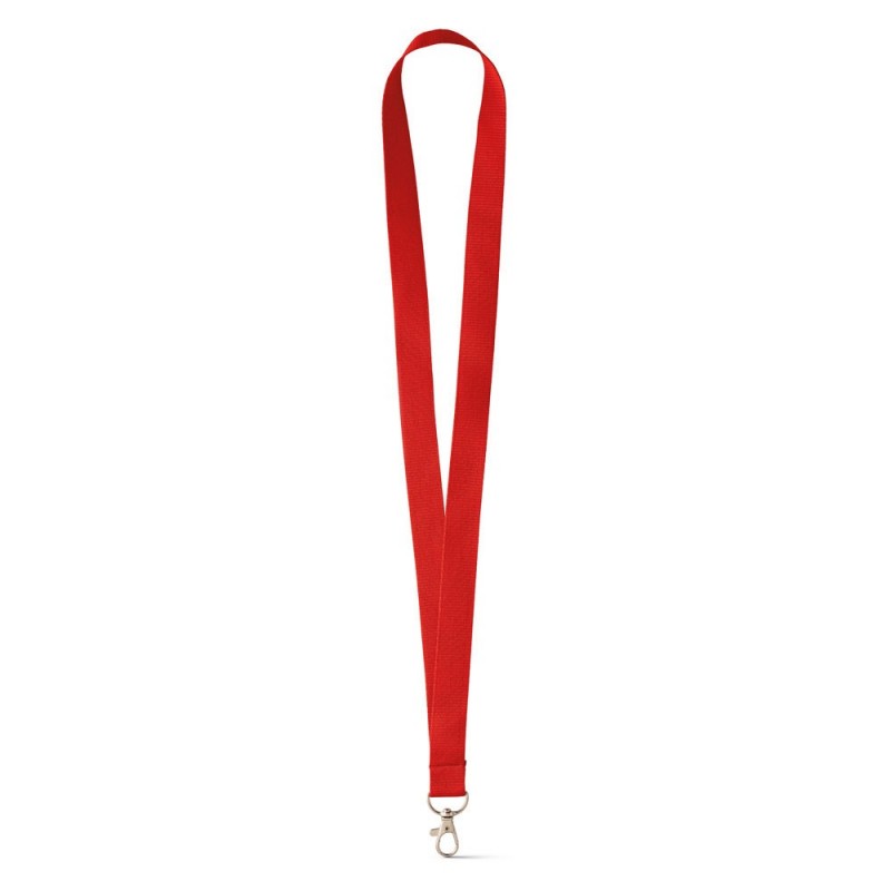 LARIAT. Lanyard cu carabina metal 94405.05, Roșu