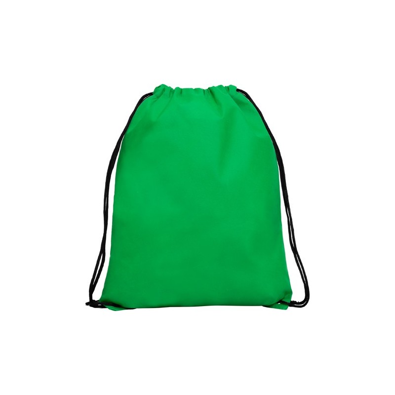 Rucsac cu siret din non-woven 80 gmp cu inel metalic CALAO 7151, verde