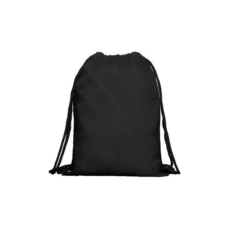 Rucsac cu siret din poliester 210T cu snur asortat de 8 mm KAGU 7155, negru