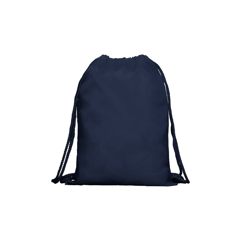 Rucsac cu siret din poliester 210T cu snur asortat de 8 mm KAGU 7155, albastru navy