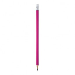 Creion din lemn colorat cu radiera ascutit Couvet 8002 roz fucsia