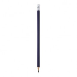 Creion din lemn colorat cu radiera ascutit Couvet 8002 albastru navy