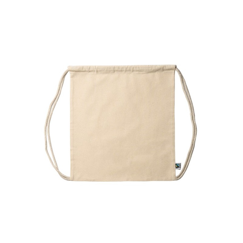 Rucsac cu siret bumbac 180 gmp FairTrade BARONE 7085, natural