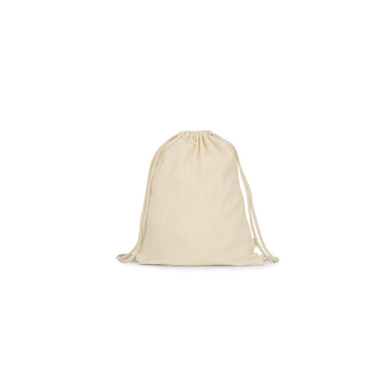 Rucsac cu siret bumbac organic MUNA 7098, natural