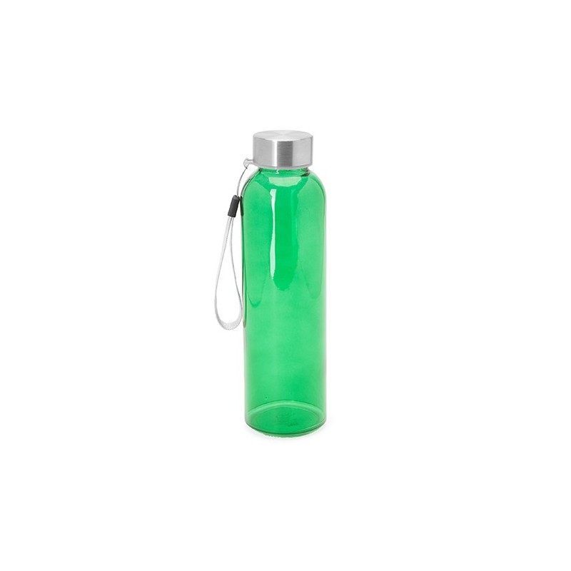 Bidon sticla 500 ml plastic COLORAT si dop din otel ALFE 4037, verde