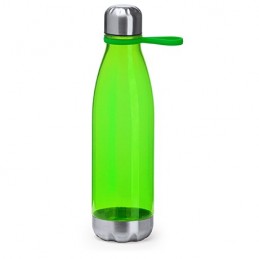 Bidon sticla 700 ml plastic cu baza si capac metalic EDDO 4041, verde