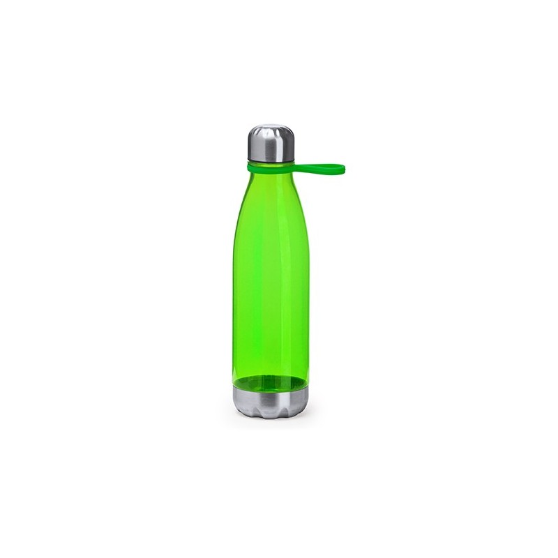 Bidon sticla 700 ml plastic cu baza si capac metalic EDDO 4041, verde