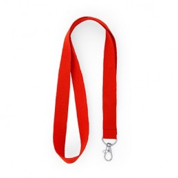 HOST. Lanyard din poliester cu carabină., LY7053 - RED