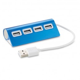 ALUHUB - Extensie USB cu 4 porturi albastru royal MO8853-04