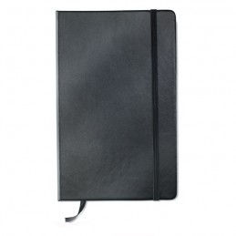 ARCONOT - Carnet A5 liniat 96 file cu banda elastica MO1804-03, Negru