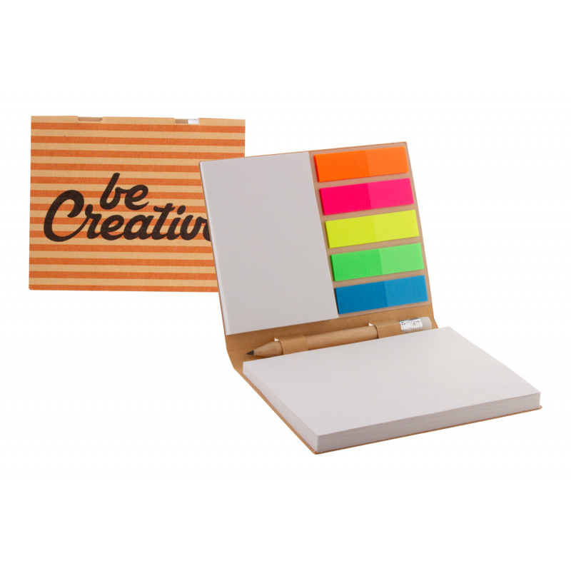 CreaStick Combo Plus Eco. blocnotes cu note adezive, personalizat, AP716601 - natural